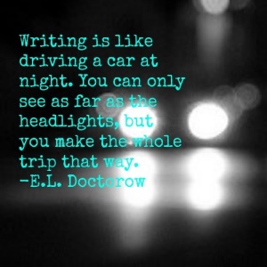 Writing is like driving